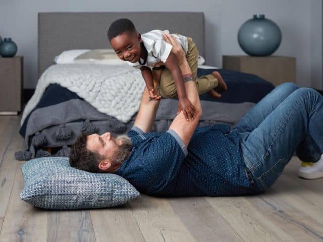 Were Wood Floors Made for Dads and Kids?