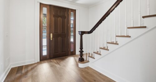 Silvian Luonto flooring with perfect match Floormade staircase in Pittsburgh home renovation