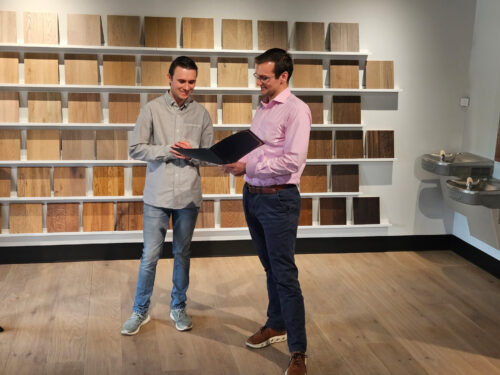 Pittsburgh grand opening event bringing together local business leaders, customers, and the Real Wood Floors team