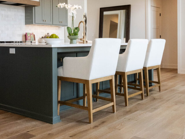 European White Oak Meets Pewter Green in This Parade Home