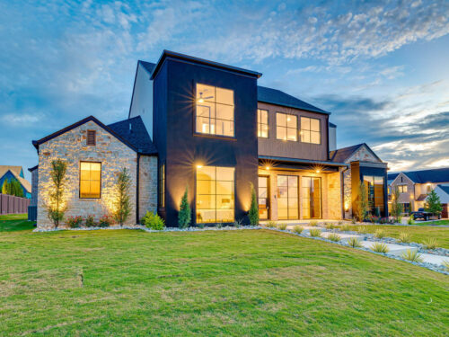 Exterior view of a Crabtree Homes new construction residence in Oklahoma City, Oklahoma